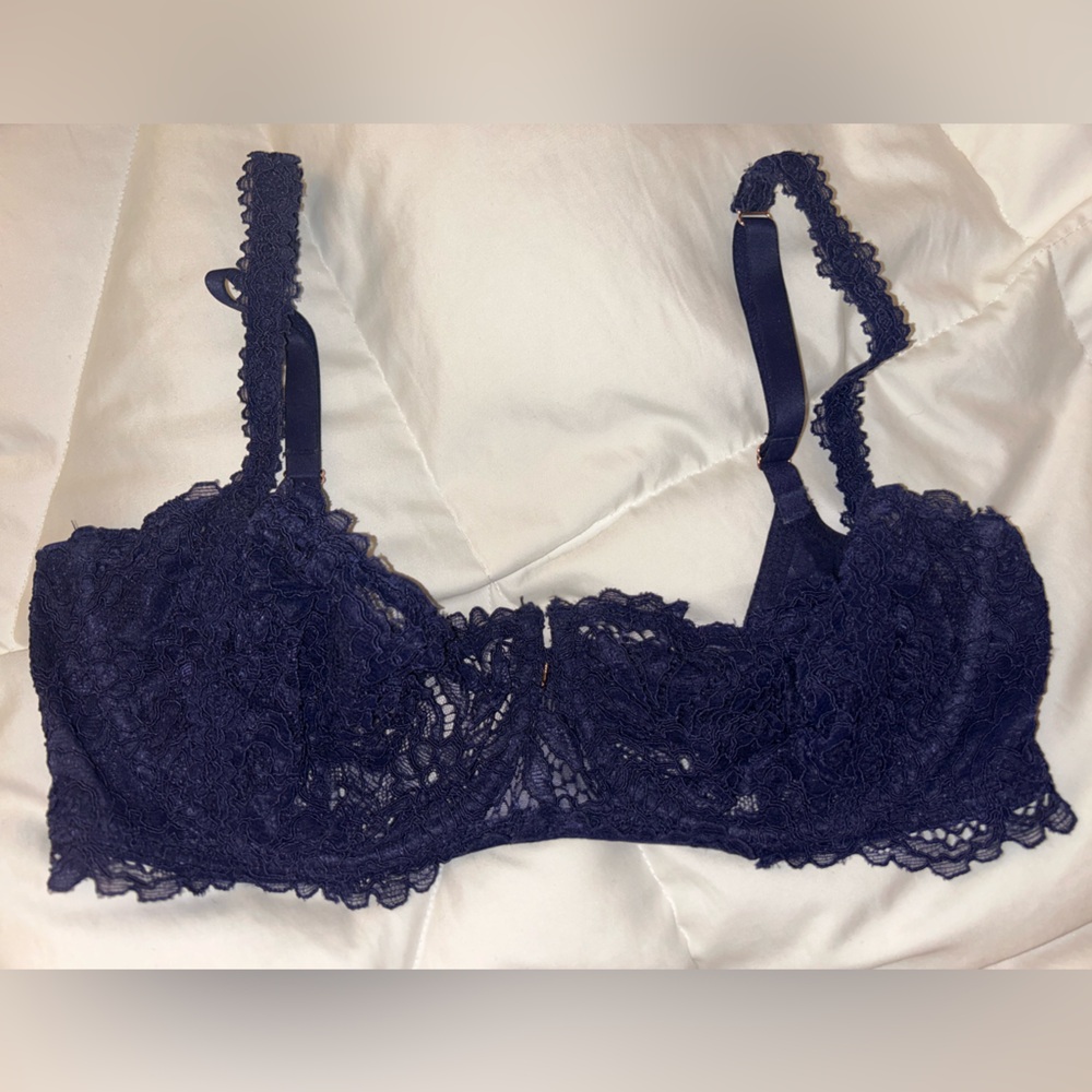 Savage X Fenty Navy Bra 36E (DD)